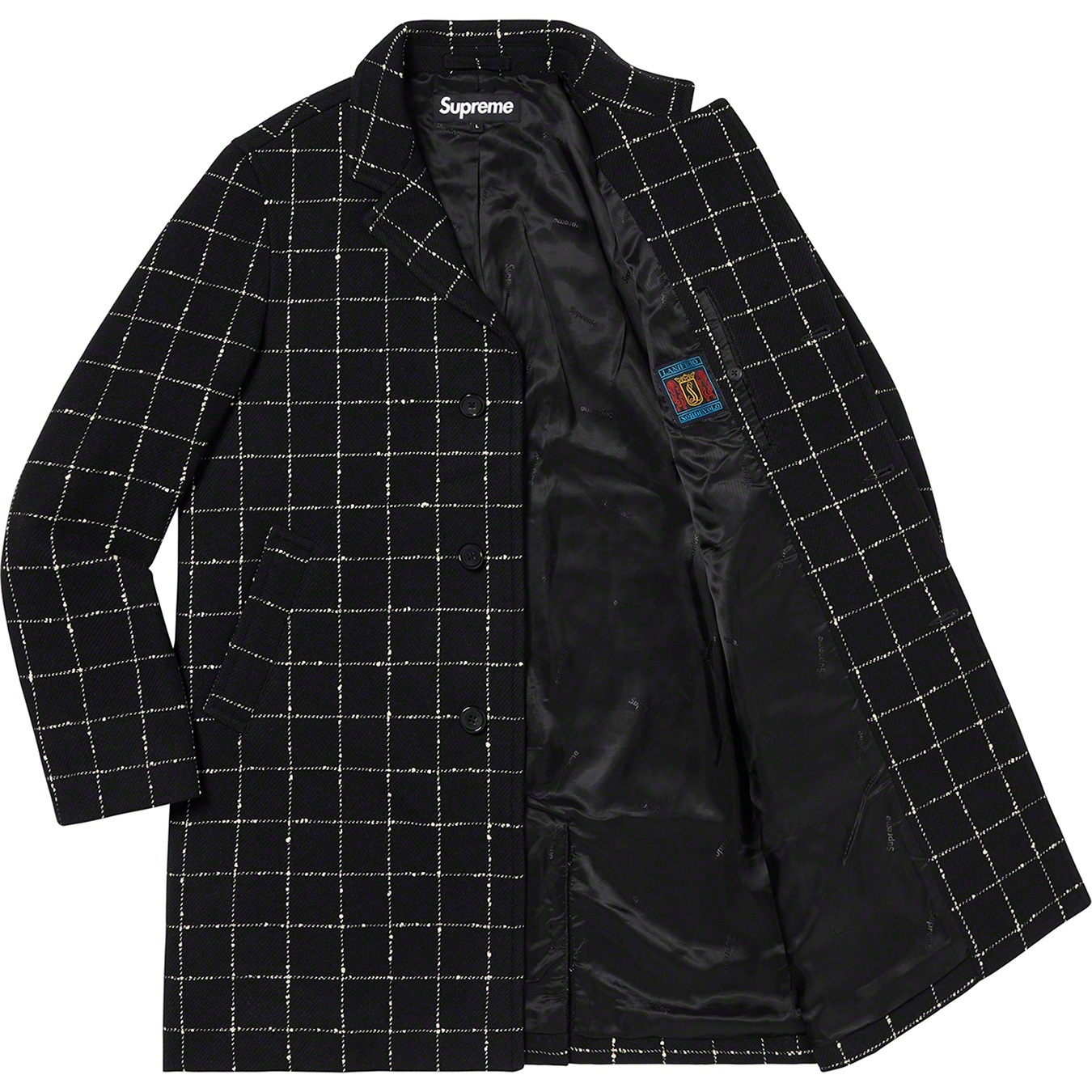 Wool Windowpane Overcoat view 4